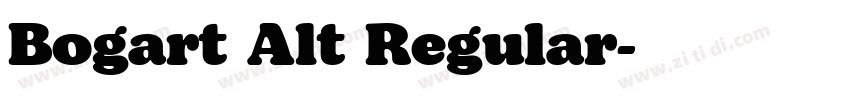 Bogart Alt Regular字体转换